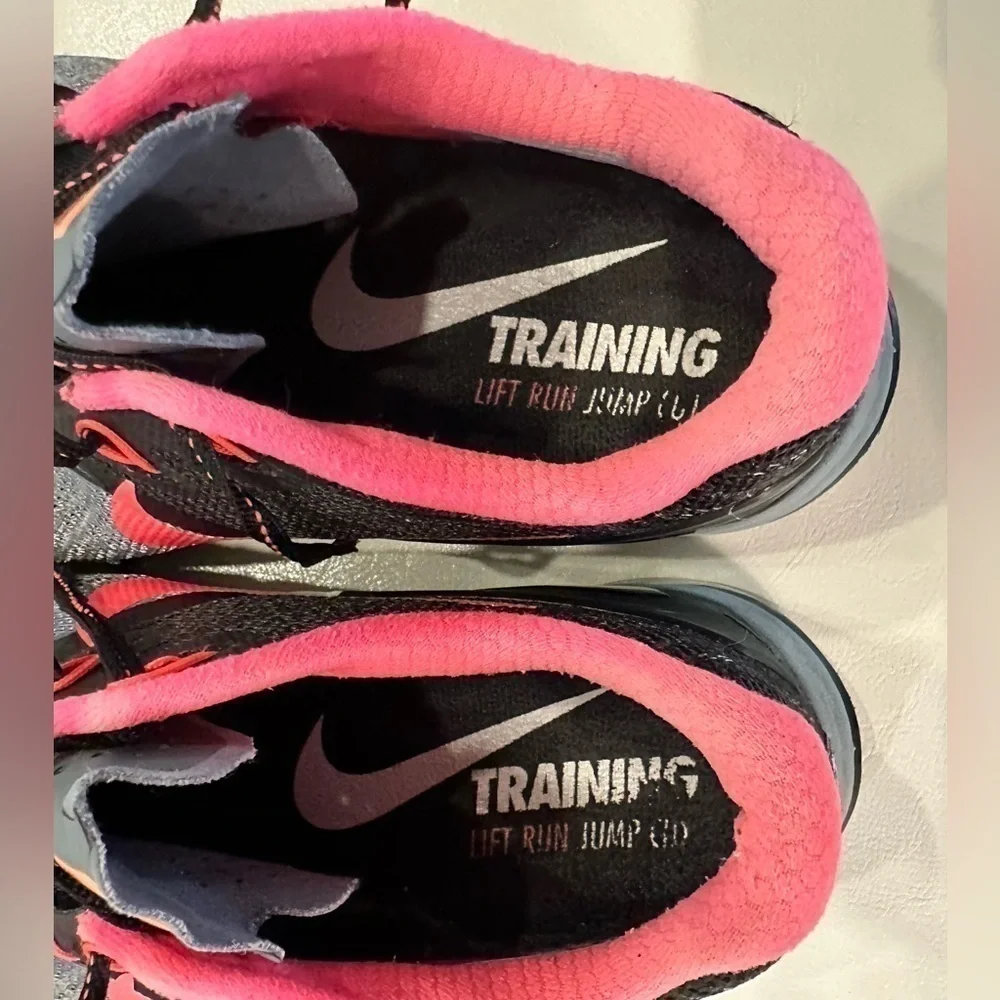 NIKE Metcon 3 Womens Cross Training Shoes Grey Black Pink 849807-004 Size 8
